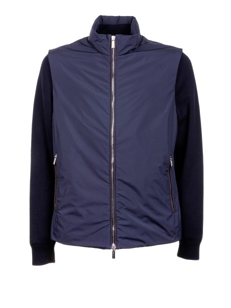 Giubbino blu navy con zip