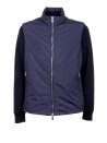 Giubbino blu navy con zip