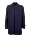 Men's Navy Blue Trench Coat Long