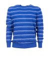 Blue Striped Crewneck Sweater