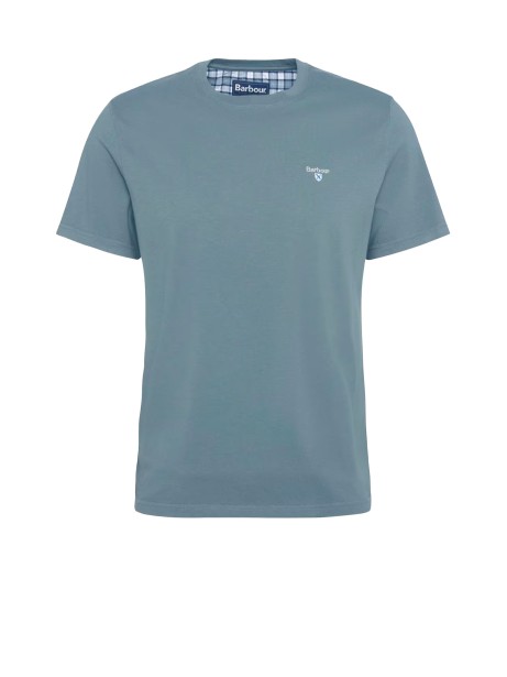 T-shirt uomo vintage blu con logo