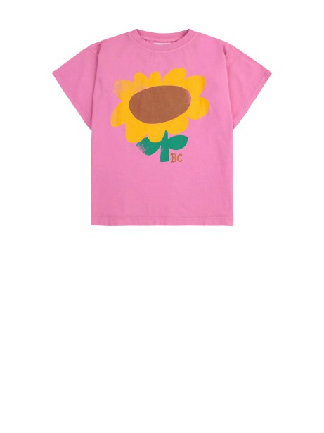 T-shirt fucsia girasole