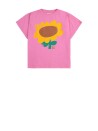 T-shirt fucsia girasole