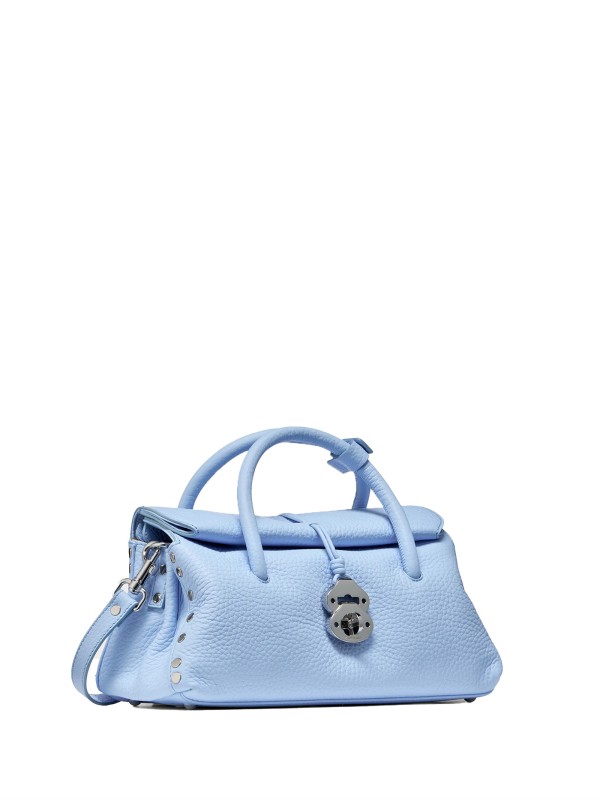 Borsa Dotta Centauro celeste small in pelle