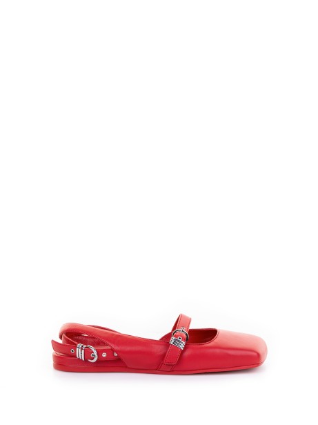 Chanel Low Red Leather