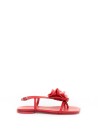Red Flip Flop Sandals Leather Bottom