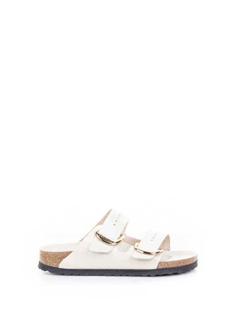 Arizona Big Buckle White Slipper