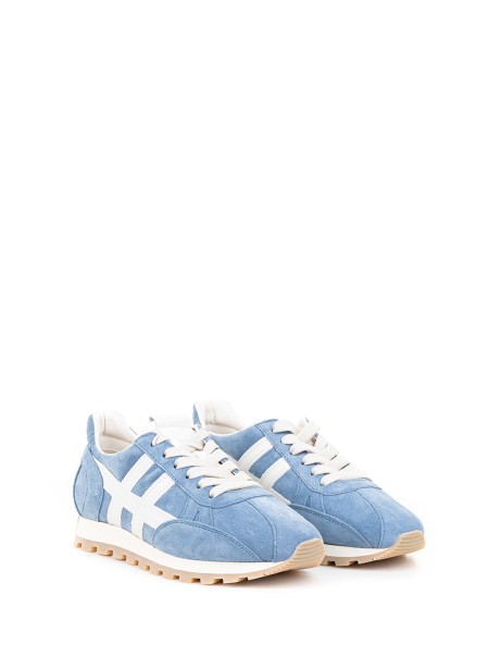 Sneakers H671 in suede azzurro 2