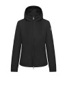 Giacca da donna con cappuccio in  softshell elasticizzato