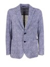Men's Blue Single Breasted Jacket