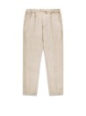 Men's Ecru Linen Trousers