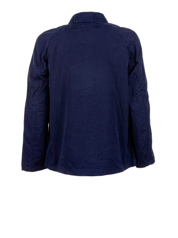 Men's Blue Button Down Collar Jacket