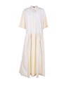 Women's long shirt dress vanilla