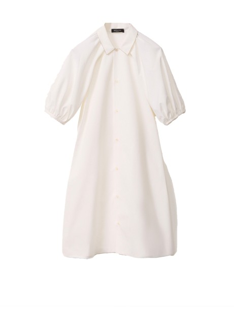Women's long dress optical white