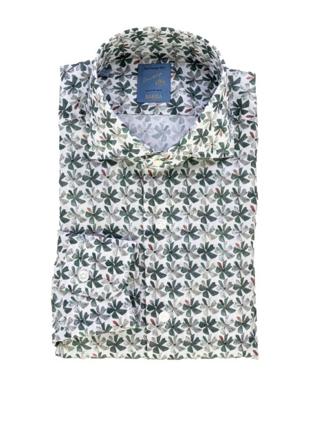 Green Patterned Men's Shirt