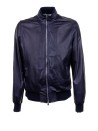 Giacca sportiva in pelle con zip