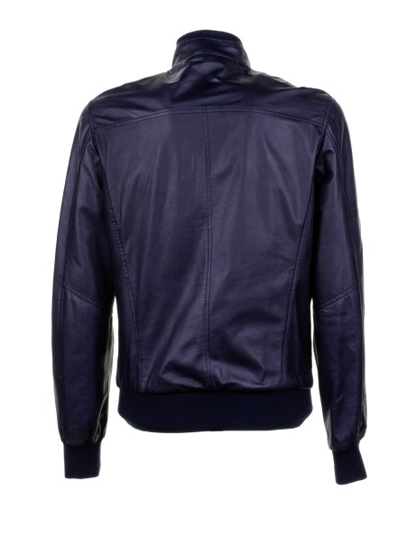 Leather Sports Jacket with Zip 2