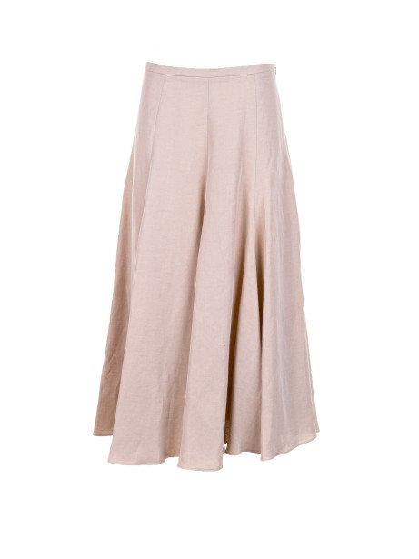 Women's long skirt with pleats