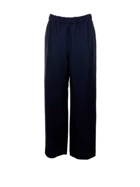 Pantalone donna ampio blu navy