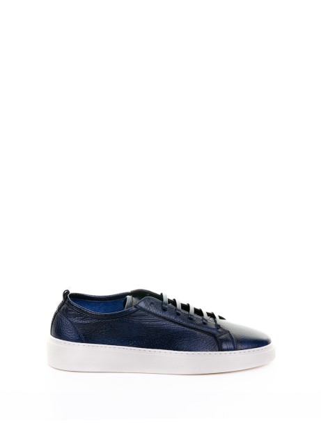 Blue Leather Sneaker