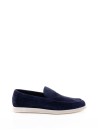 Mocassino blu navy in suede