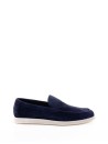 Navy Blue Suede Loafer