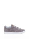 Sneaker slip on greige in suede