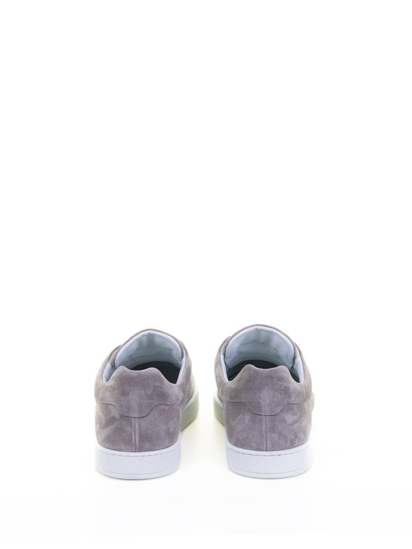 Sneaker slip on greige in suede