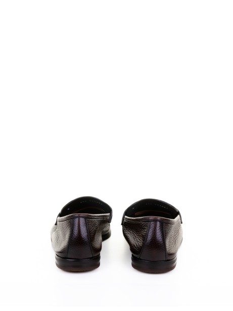 Mocassino marrone in pelle