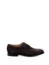 Derby in brown suede