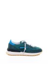 Running sneakers in nylon and suede