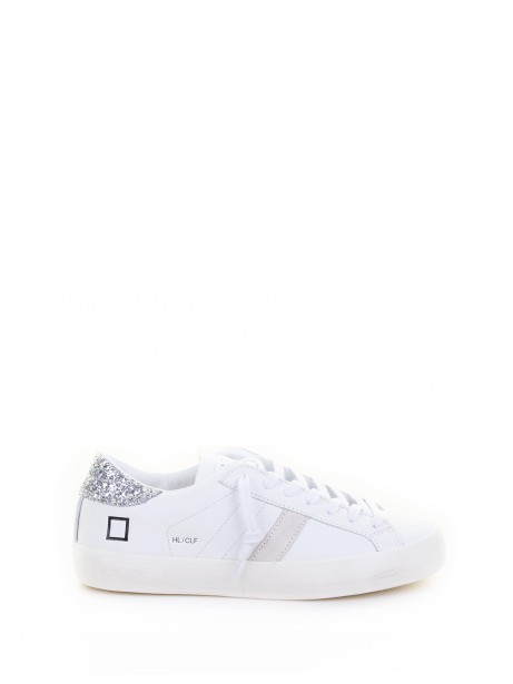 Sneakers Hill Low in pelle e tallone glitter