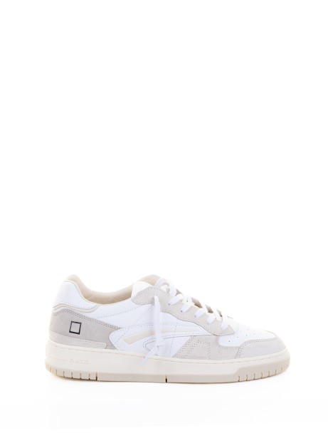 Sneakers Torneo white beige in leather and suede
