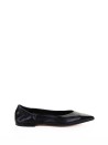 Black Leather Ballerina