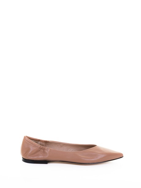 Ballerina Sabbia In Pelle