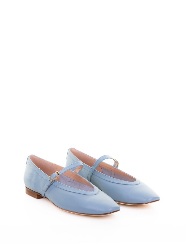 Ballerina light blue with strap