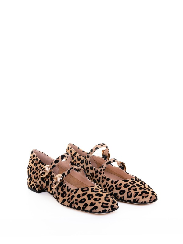 Leopard Ballerina with Strap