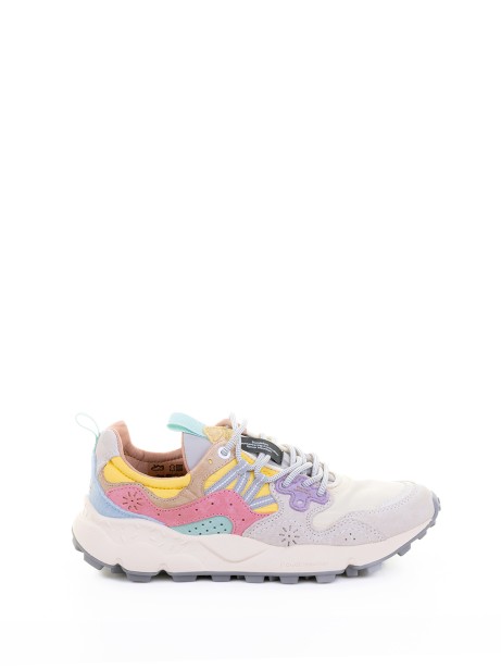 Sneaker Yamano multicolore in nylon e suede