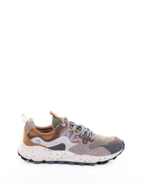 Yamano sage sneaker in nylon and suede