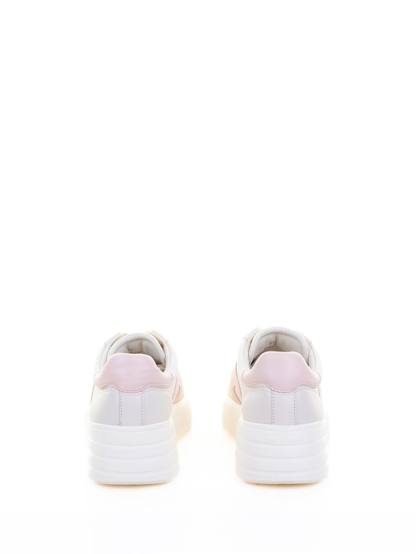White pink women's Rebel sneaker