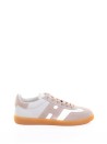 Sneaker Cool women white pink in leather and suede