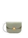 S Sfera Green Leather Shoulder Bag
