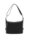 Shoulder Bag M in black leather