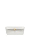 Pochette Sfera Soft Clutch M in pelle bianca