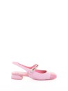 Décolleté pink boucle slingback with strap