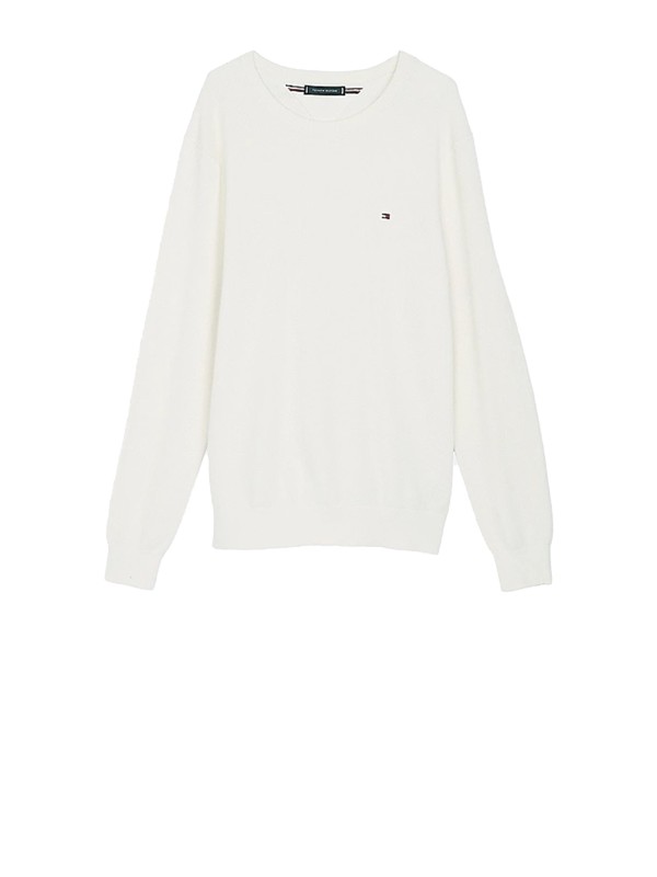 Pullover con trama a nido d'ape