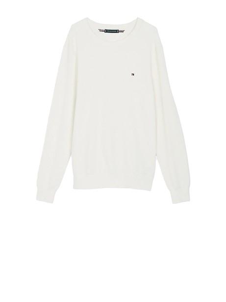 Pullover with honeycomb texture