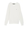 Pullover with honeycomb texture