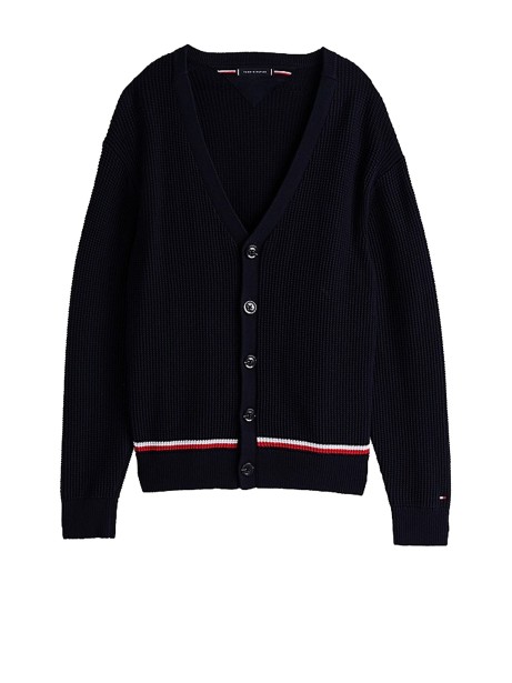 Relaxed fit cardigan with V-neckline
