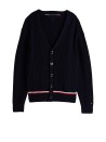 Relaxed fit cardigan with V-neckline